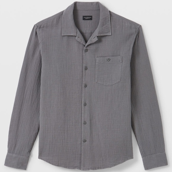 Long Sleeve Summer Doubleface Shirt - New With Tags - NEVER WORN - Grey - Picture 5 of 5